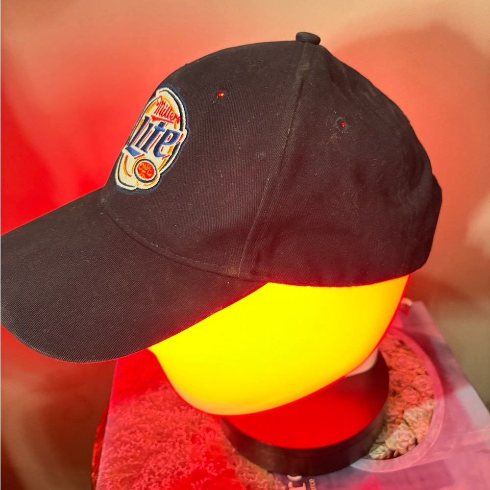 Baseball hat Miller Lite Navy Blue Miller time ball‎ hat 2008 excellent cond! - Picture 3 of 6